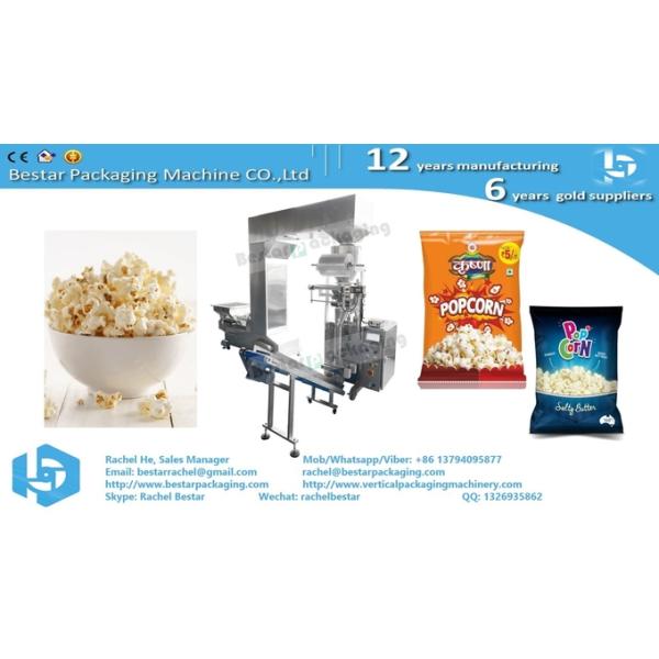 Bestar popcorn packing machine hot sales snacks packaging machine with automatic weighing