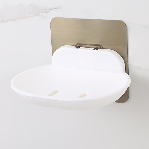 Irregularity Drain Water ABS PVC Plastic Soap Box Double Layer