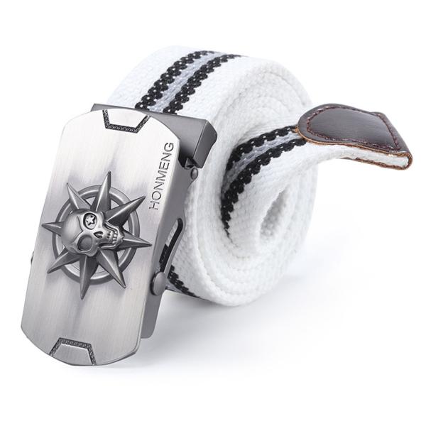 OEM Men Tactical Nylon Belt Hiking Fabric 3.8Cm Zinc Alloy Buckle