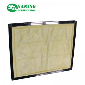 China Medium Efficiency Panel Pocket Air Filter , F8 Bag Filter For Clean Equipment on sale