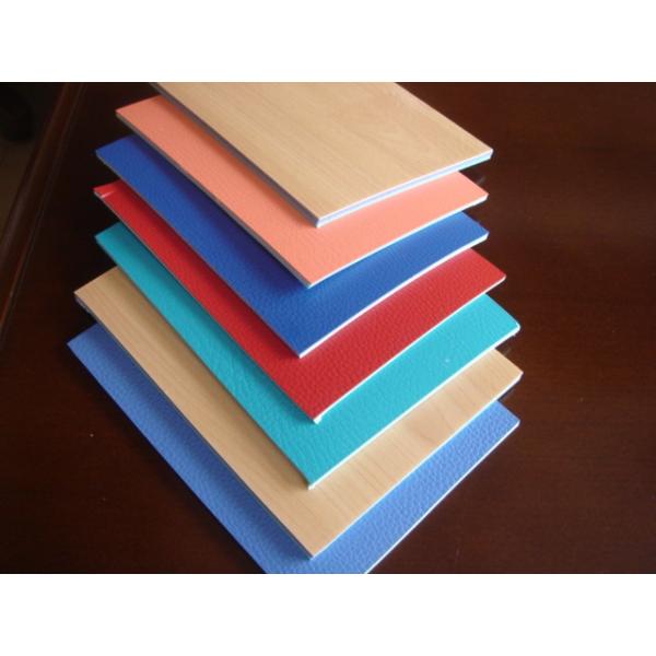 Custom PVC Floor Covering , Basketball Court Flooring Wood Grain Surface