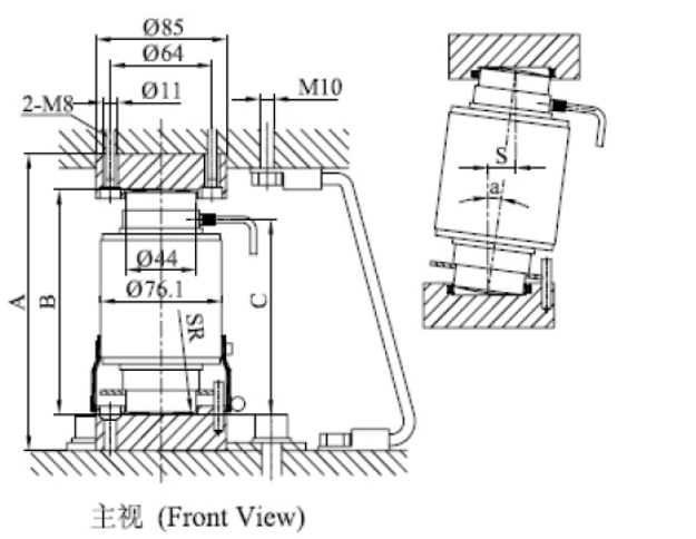 Column Type load cell compression force sensor