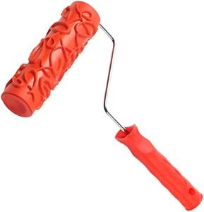 China 7 DIY Patterned Paint Roller Rubber Texture With Plastic Handle on sale
