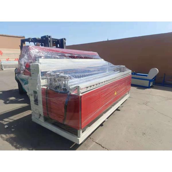 Red Painting Plc Control By Touch Screen Weld Mesh Manufacturing Machine