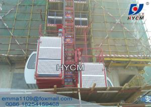 Quality SC100/100 2*1000KG Twin Cage Construction Elevator Building Hoist Electric Mast Climbing for sale