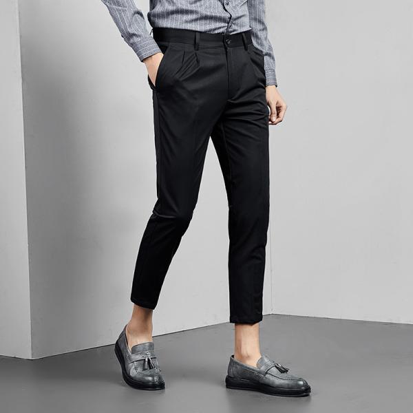 Fashion Men's Clothes Business Coat Pant Men Suit Work Pants Plus Size Pants Lightweight