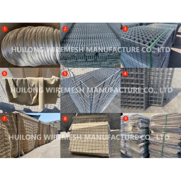 Assembled Security 6mm Bastion Hesco Defensive Sand Filled Wall