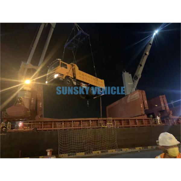 371HP Used HOWO Dump Tipper Truck Exported To Zimbabwe