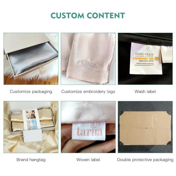 22mm Pure 100% Mulberry Silk Lightweight Silk Fabric Custom Silk Pillowcase