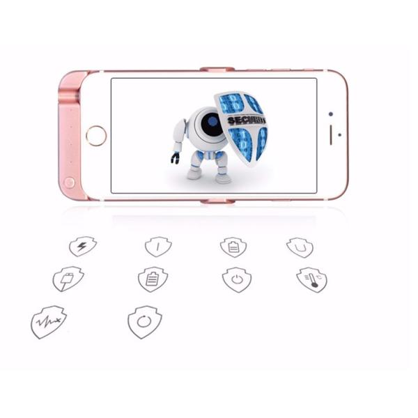 Wireless 8000mAh Back Clip Battery Charger Power Bank For iPhone 6 6s 6plus