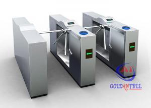 China Corrosion Resistant Rotating Counter Biometric Access Tripod Turnstile With Metro Rfid System on sale