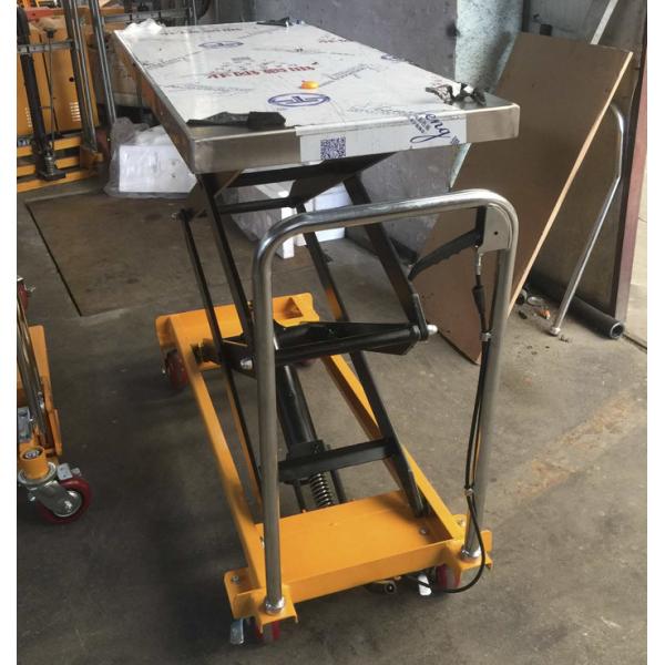 Ageing Resistance Heavy Duty Lift Table , Extra Large Plate Scissor Lift Work Table