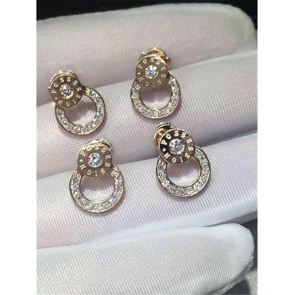 Luxury jewe factory earrings gold diamond 18k gold white gold yellow gold rose gold diamond earrings