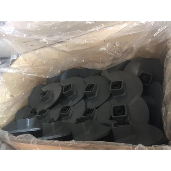 Grey Painted Grounding And Earthing Products Welded Power Driven Ground Screw Anchor