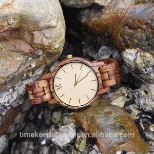 Quality wood watch band ,zebra wood wristwatches oem . for sale