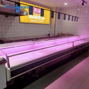 Quality Freestanding Meat Display Freezer 570L Food Cooler 0 - 5 ℃ Showcase for sale