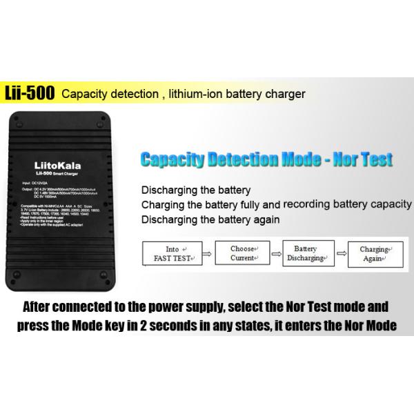 LiitoKala Engineer Lii-500 Lithium and NiMH Battery LCD Smartest Battery Charger for 18500, 18650, 26650, 14500, AA, AAA