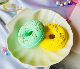 Donuts Shaped Custom Bath Bombs SLS Free Sample Fee Available FDA Approval