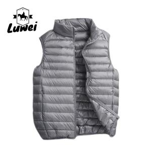 Fashion Utility Mens Bubble Vest Full Zipper Windbreaker Waistcoat