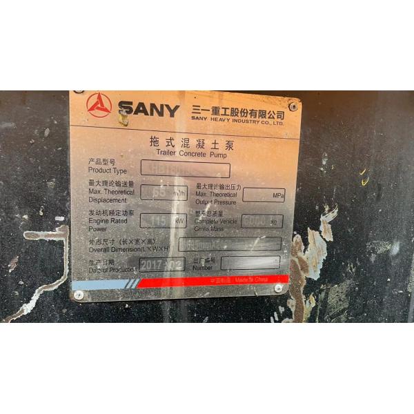 HBT6013C-5 Used Concrete Trailer Pump ISO9001 RoHS Certificated