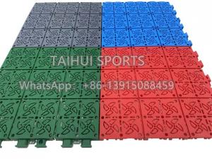 Quality Outdoor Basketball Court Flooring tiles Safety Protection PP Interlocking Tiles for sale
