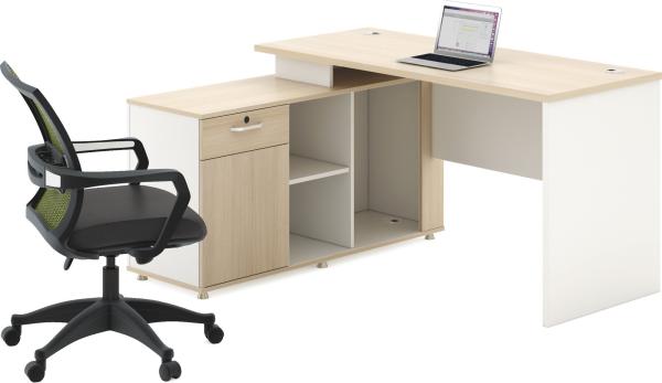 Buy Modern Panel Office Standing Computer Table MDF Board With Vice Desk at wholesale prices