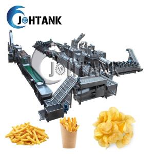 Quality Potato Crisp Chips French Fries Manufacturing Machine 500kg/h for sale