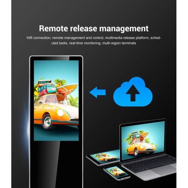 Touch Screen Floor Standing LCD Advertising Player Interactive Digital Signage