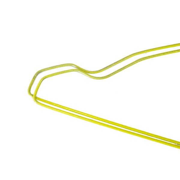 Wire Shirt Hangers 1.9mm/14.5gauge Thickness 12.5kgs Per Box 500pcs for Volume Orders in White Blue Yellow or Customized