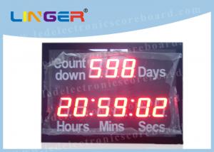 China Outdoor Days Hours Minutes Seconds Countdown Timer Led For Countdown / Up on sale
