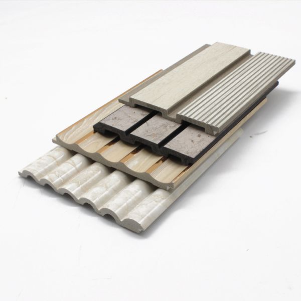 Interior Decoration Fluted Wall Panels Wooden Grain Design and Textured Wooden Grains