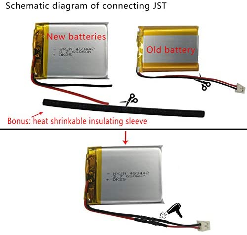HS70 Li Polymer Battery Pack 3.7v 2600mAH Lipo Rechargeable Battery 3.7v