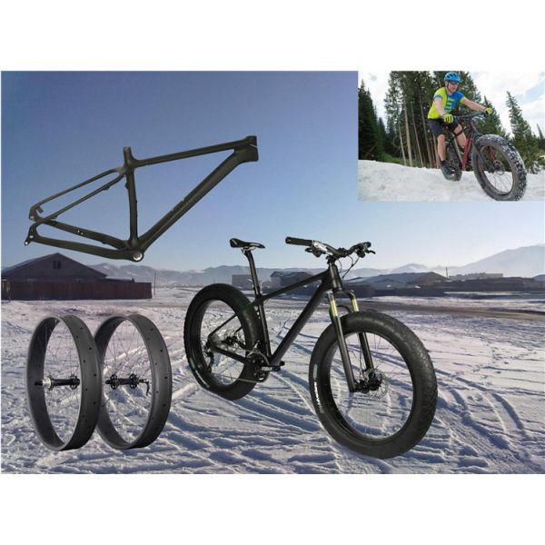 Lightweight Foldable 58cm Full Carbon Fat Bike Frame
