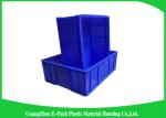 33L Plastic Stacking Boxes PP , Plastic Storage Crates Rectangle Folding