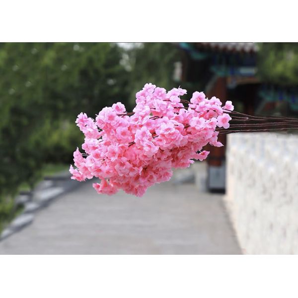 Anti Aging Single Stem White Pink Red Artificial Cherry Blossom