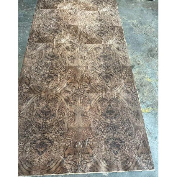 Factory Price 4 * 8 Feet High End Black Walnut Burl Wood Veneer Furniture Wall Panels Door Wood Venee