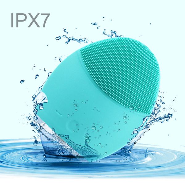Electric Rechargeable Silicone Facial Cleanser Brush Vibration Massage Multi-Functional Beauty Equipment
