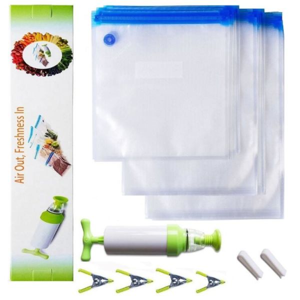 Food Saver Vacuum Storage Embossed Vacuum Bag for Keep Food Fresh, Meat Vegetable Fruit Keep Fres Kitchen Vacuum Bags Wr