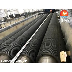 A213 T9 High Frequency Welding Solid Finned Tube ASTM With AS Fins For Heat