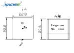 Magnetic Suction Linear Accelerometer Sensor Uniaxial Module Vibration