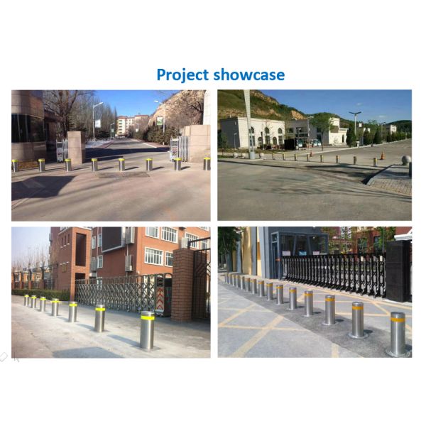 Parking Hydraulic Retractable Bollards Automatic Rising Manual Telescopic Bollards