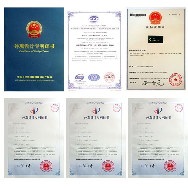 Rust Resistant Commercial Picnic Bench , Powder Coated Metal Outdoor Table And Chair