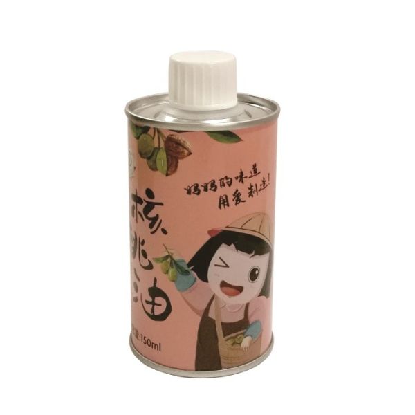 DADI 150ml Round Oil Can Olive Oil Tin Can Food Grade With CMYK Printing