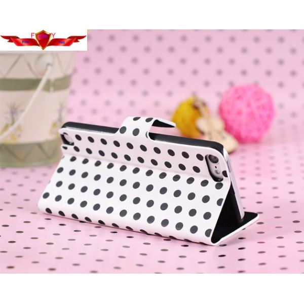 Foldable Ipod Touch 5 PU Leather Cases With Holder