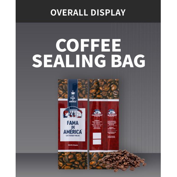 Oem Coffee Packaging Bags Customize 250gr With Valve And Zipper
