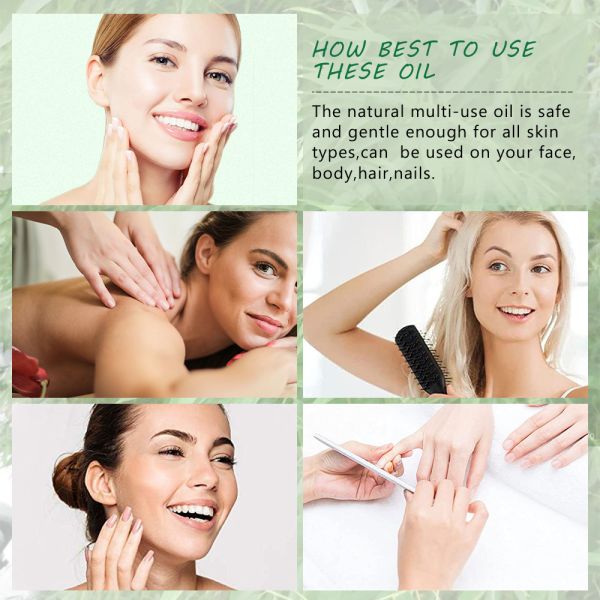 Bamboo Green Flower Essential Oil For Face Body Hair Nail 100ml