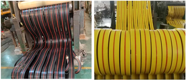 Flat Tape Canvas Conveyor Belt Yellow Rubber Industrial Conveyor Belt