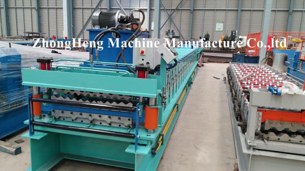 Buy 5.5kw Motor Roofing Sheet Roll Forming Machine , double deck roll forming machine for coils at wholesale prices