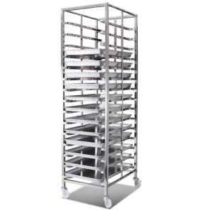 Quality RK Bakeware China-Z Frame Nesting Stainless Steel Baking Trolley Double Oven Rack For Wholesale Bakeries for sale