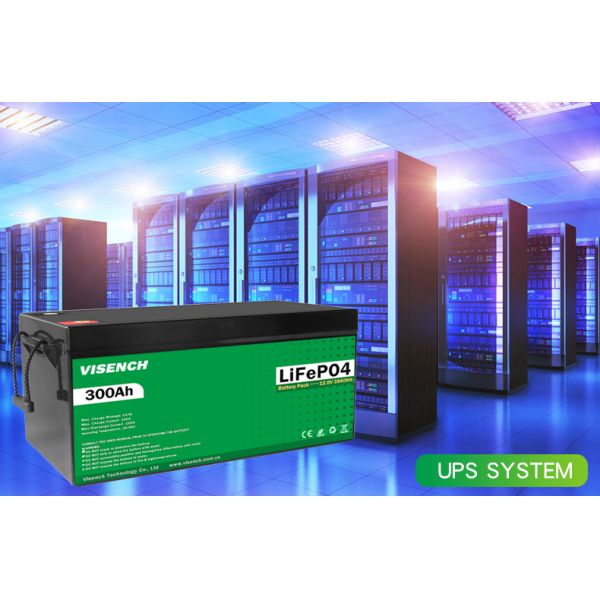 Visench Rechargeable Lithium Ion Batteries 12V 300Ah LiFePO4 Battery Pack